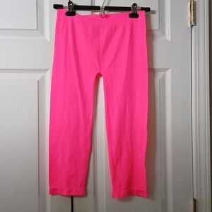 Say What? neon pink leggings tights  Sz L   NWT